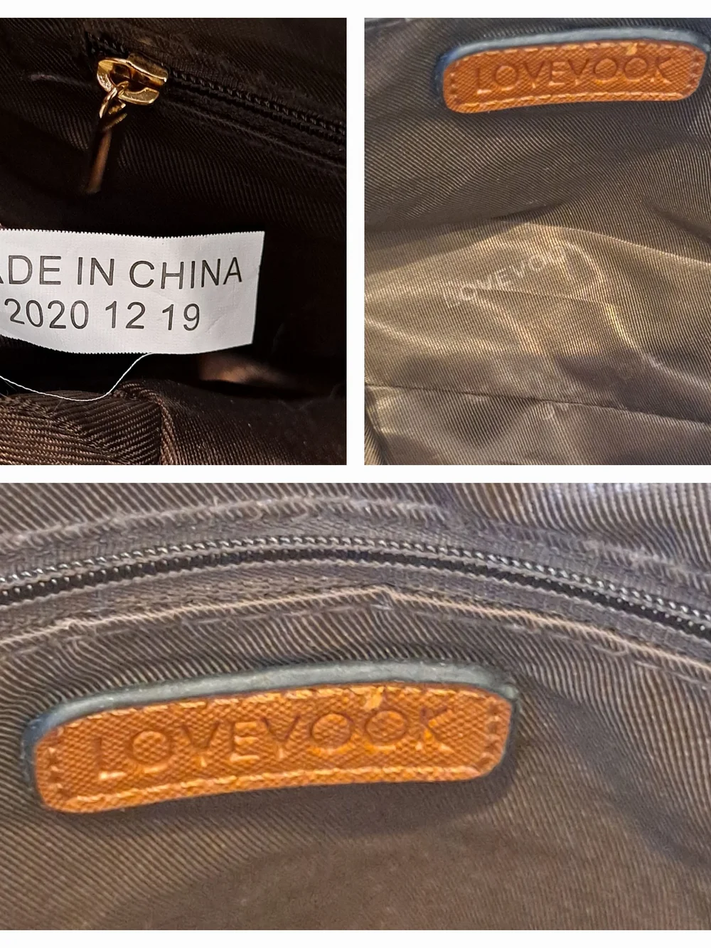 Lovevook Structured Tan Dome Satchel Saffiano Vegan Handbag with Gold Hardware